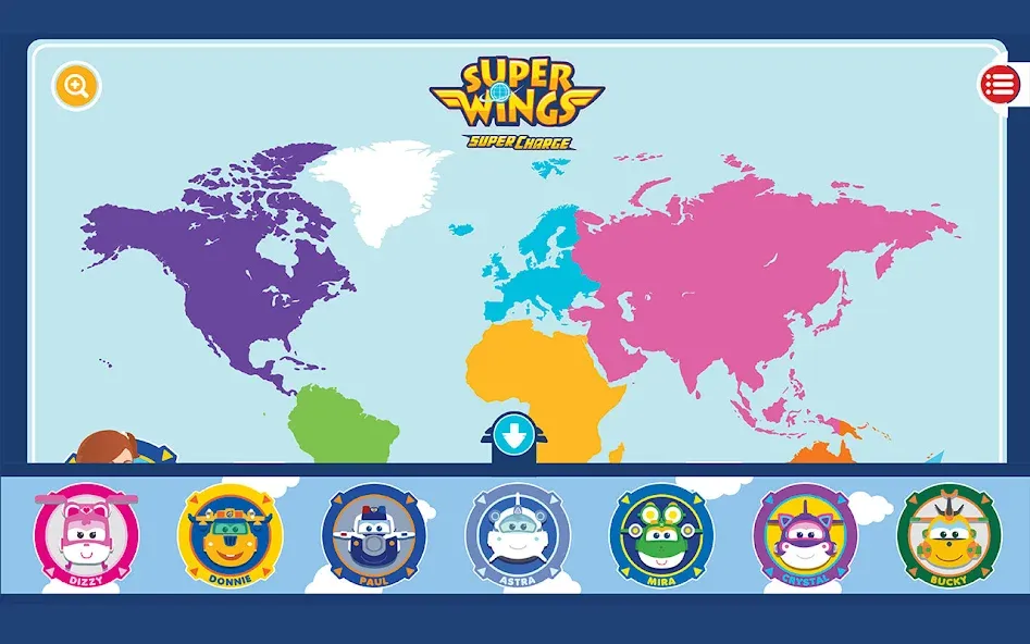 Super Wings - It's Fly Time МОД/Взлом [Все открыто, Дополнительные деньги и Меню MOD] Screenshot 1