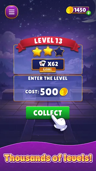 Card Match (Кард Матч) МОД/Взлом [Много монет, Открытые уровни и Мега MOD] Screenshot 3