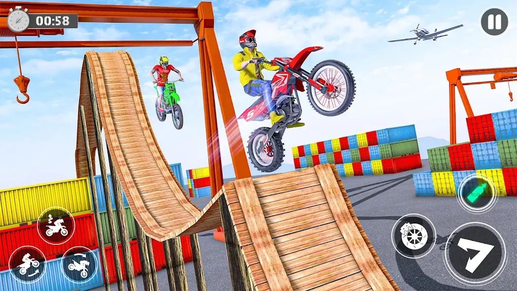 Bike Stunt Race Tricks Master МОД/Взлом [Много монет, Открытые уровни и Мега MOD] Screenshot 4