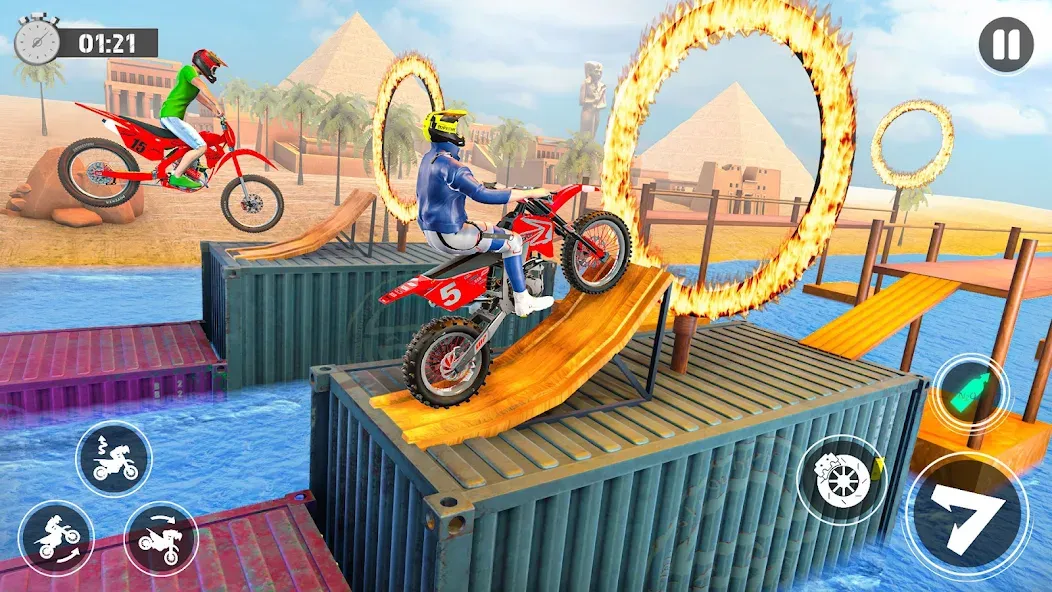 Bike Stunt Race Tricks Master МОД/Взлом [Много монет, Открытые уровни и Мега MOD] Screenshot 5