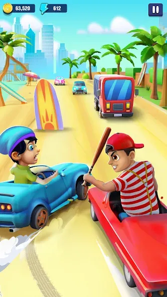Mini Car Runner - Racing Games (Мини Кар Раннер) МОД/Взлом [Много монет, Открытые уровни и Мега MOD] Screenshot 1