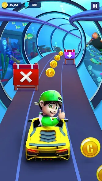 Mini Car Runner - Racing Games (Мини Кар Раннер) МОД/Взлом [Много монет, Открытые уровни и Мега MOD] Screenshot 4
