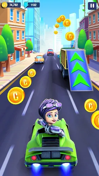 Mini Car Runner - Racing Games (Мини Кар Раннер) МОД/Взлом [Много монет, Открытые уровни и Мега MOD] Screenshot 5