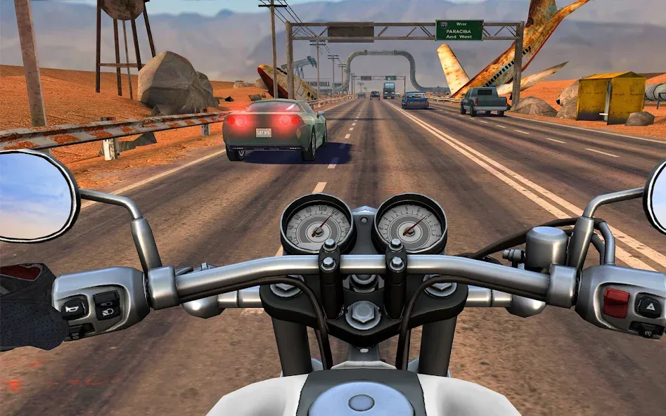 Moto Rider GO: Highway Traffic (Мото Райдер ГО) МОД/Взлом [Меню, Бесконечные монеты и Открытые уровни] Screenshot 1