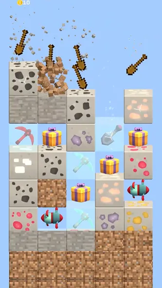Merge Miners (Мерж Майнерс) МОД/Взлом [Меню, Бесконечные монеты и Открытые уровни] Screenshot 5