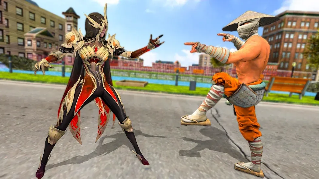 Ninja Master 3D Fighting Games МОД/Взлом [Меню, Бесконечные монеты и Открытые уровни] Screenshot 5