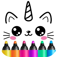 Скачать Drawing for kids! Toddler draw Взлом (Все открыто) на Андроид бесплатно