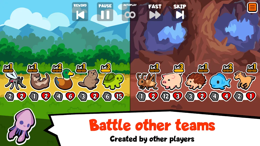 Super Auto Pets (упер Ауто Петс) МОД/Взлом [Много монет, Открытые уровни и Мега MOD] Screenshot 2