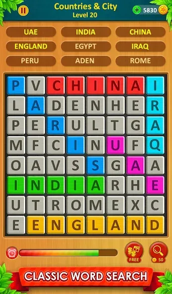 Word Game 2024 - Word Connect (Ворд Гейм 2023) МОД/Взлом [Много денег, Монет и Все открыто] Screenshot 2