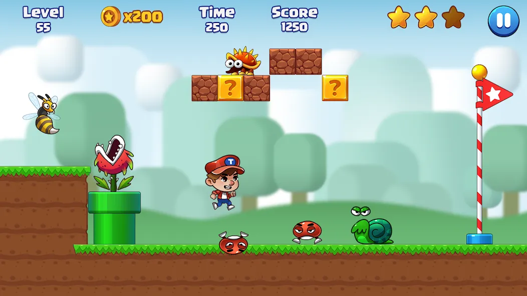 Super Bill World-Fun Adventure (Супер Билл Мир) МОД/Взлом [Деньги, Монеты и Меню MOD] Screenshot 1