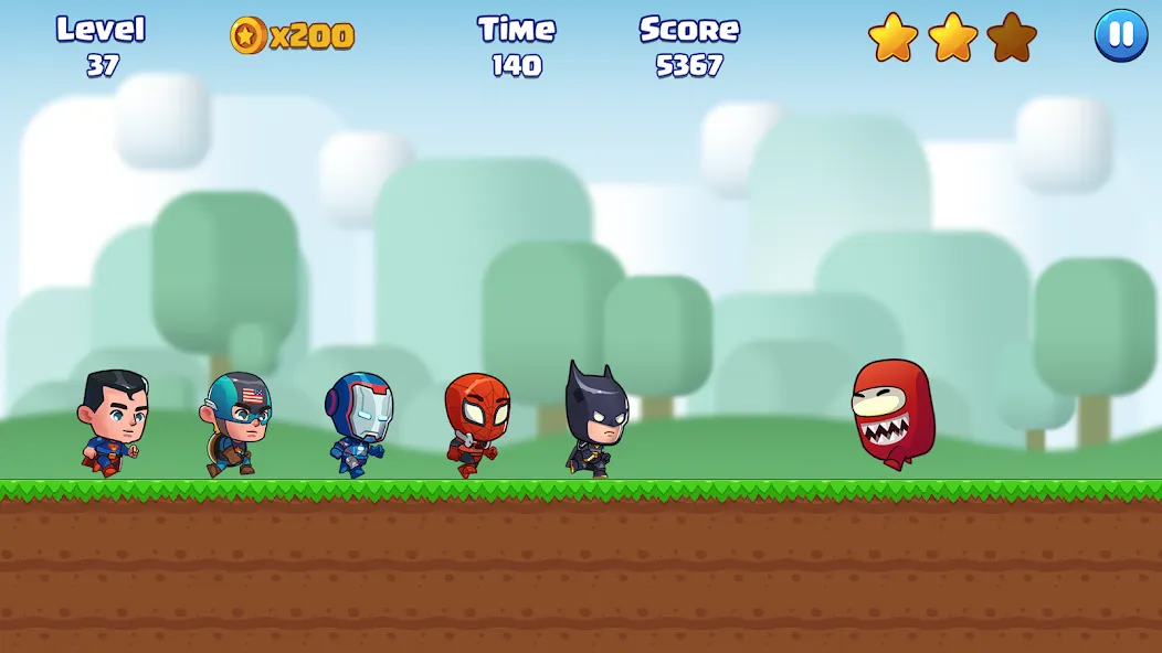 Super Bill World-Fun Adventure (Супер Билл Мир) МОД/Взлом [Деньги, Монеты и Меню MOD] Screenshot 2