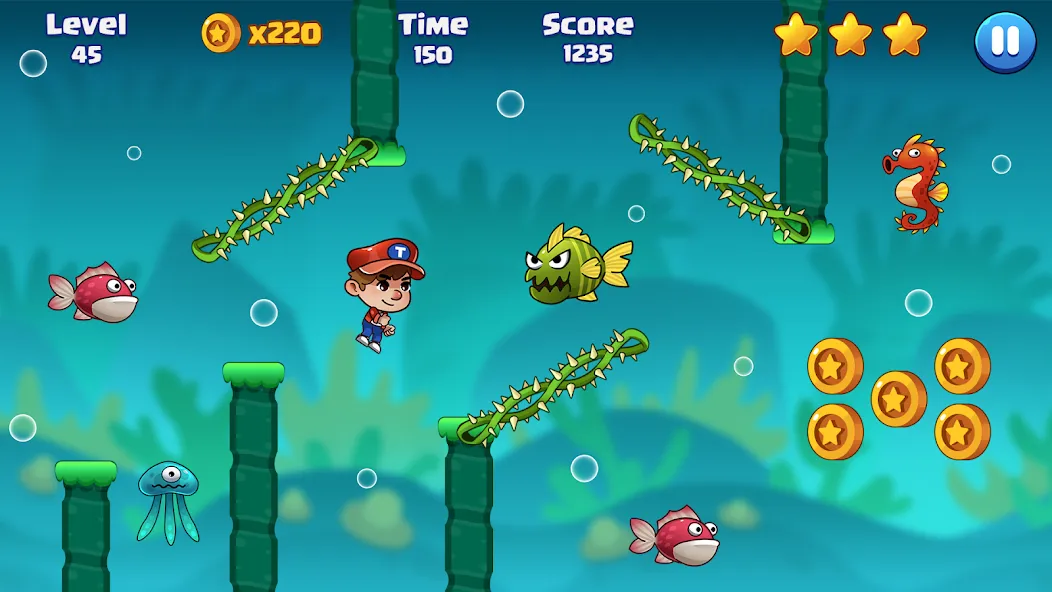 Super Bill World-Fun Adventure (Супер Билл Мир) МОД/Взлом [Деньги, Монеты и Меню MOD] Screenshot 5