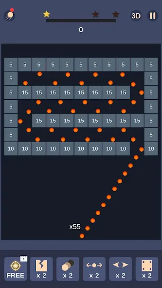 Bricks and Balls-Brick Crusher (Брикс энд Болс) МОД/Взлом [Деньги, Монеты и Меню MOD] Screenshot 1