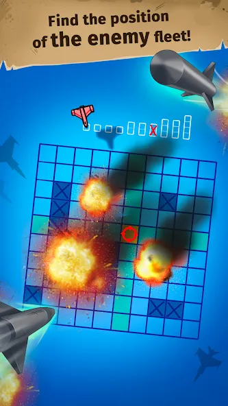 Sink the Fleet - Sea War МОД/Взлом [Все открыто, Дополнительные деньги и Меню MOD] Screenshot 2