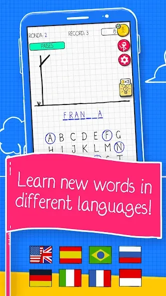 Hangman МОД/Взлом [Деньги, Монеты и Меню MOD] Screenshot 2
