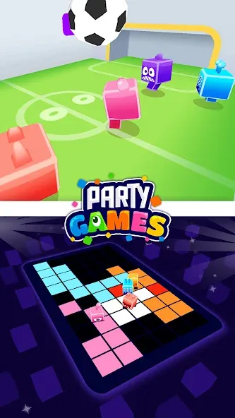 Party Games - 13 Mini Games МОД/Взлом [Меню, Бесконечные монеты и Открытые уровни] Screenshot 1