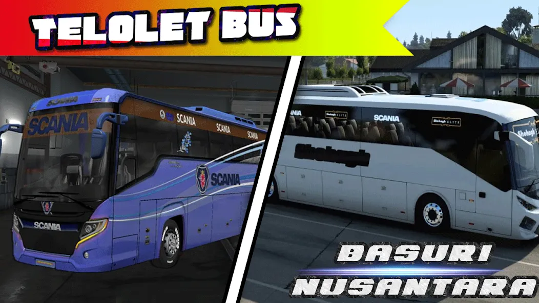 Bus Telolet Basuri Nusantara (Бус Телолет Басури Нусантара) МОД/Взлом [Деньги, Монеты и Меню MOD] Screenshot 1