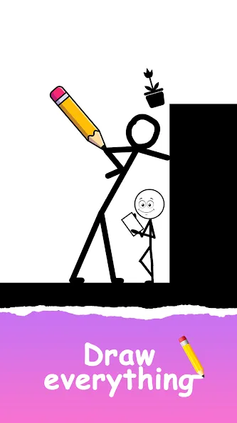 Save The Stick: Draw 2 Save (эйв Зе Стикман) МОД/Взлом [Бесконечные деньги, Монеты и Мега MOD] Screenshot 2