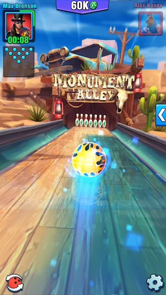 Bowling Crew — 3D bowling game МОД/Взлом [Деньги, Монеты и Меню MOD] Screenshot 1