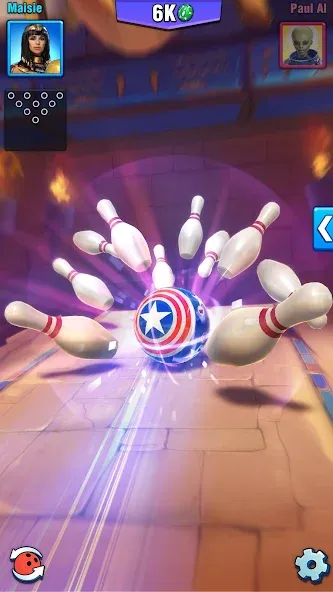 Bowling Crew — 3D bowling game МОД/Взлом [Деньги, Монеты и Меню MOD] Screenshot 2