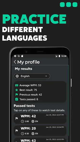 TypeGo – speed up your typing! (ТайпГо) МОД/Взлом [Много денег, Монет и Все открыто] Screenshot 3