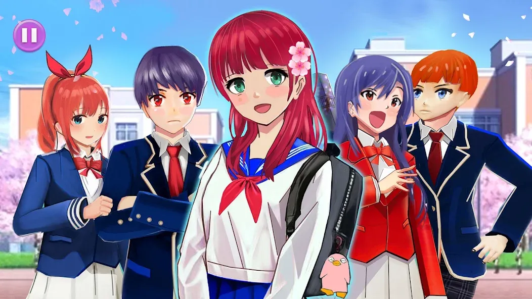 Anime High School Life МОД/Взлом [Много монет, Открытые уровни и Мега MOD] Screenshot 4