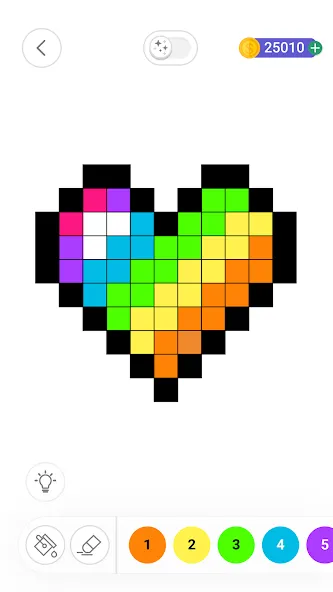 Color by Number：Coloring Games (Цвет по номерам) МОД/Взлом [Меню, Бесконечные монеты и Открытые уровни] Screenshot 4