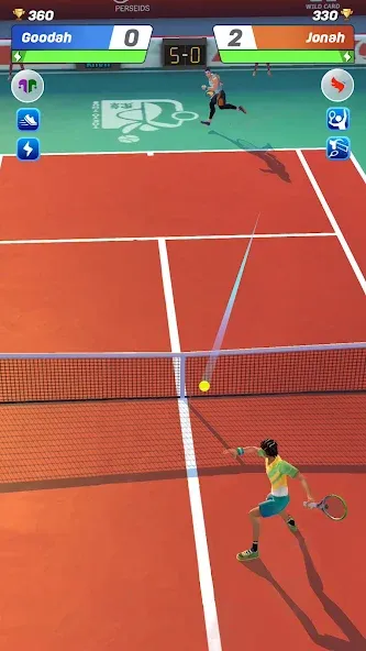 Tennis Clash: Multiplayer Game (Теннис Клаш) МОД/Взлом [Много денег, Монет и Все открыто] Screenshot 2