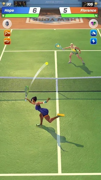 Tennis Clash: Multiplayer Game (Теннис Клаш) МОД/Взлом [Много денег, Монет и Все открыто] Screenshot 3