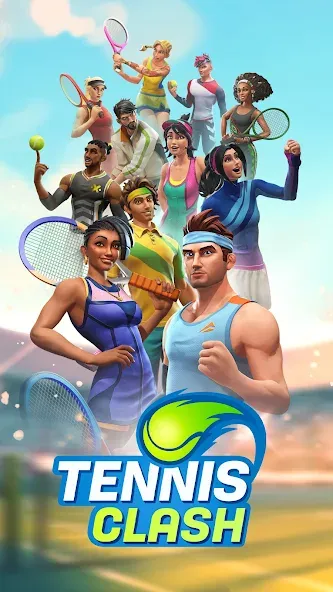 Tennis Clash: Multiplayer Game (Теннис Клаш) МОД/Взлом [Много денег, Монет и Все открыто] Screenshot 4