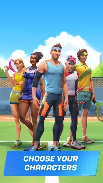 Tennis Clash: Multiplayer Game (Теннис Клаш) МОД/Взлом [Много денег, Монет и Все открыто] Screenshot 5