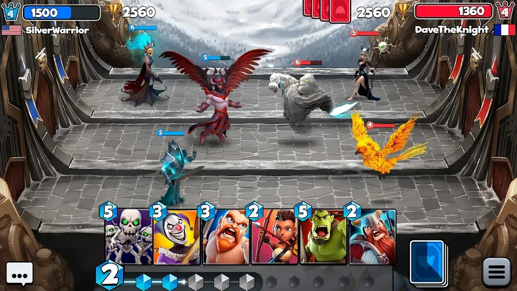 Castle Crush：Epic Battle МОД/Взлом [Деньги, Монеты и Меню MOD] Screenshot 5