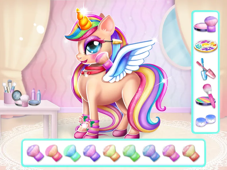 Unicorn Dress up Girls Game МОД/Взлом [Бесконечные деньги, Монеты и Мега MOD] Screenshot 4