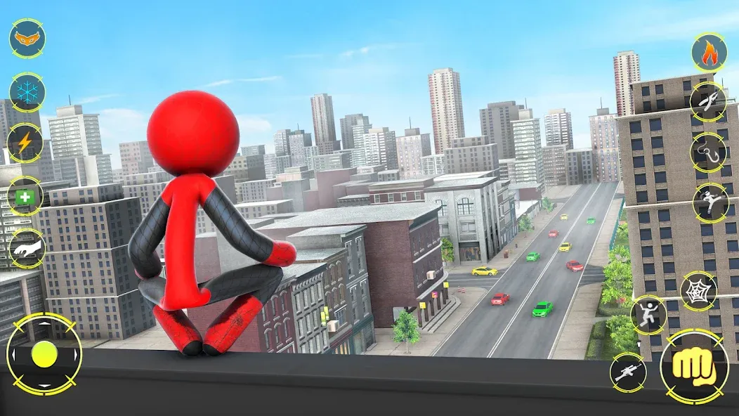 StickMan Rope Hero Spider Game (Стикмен Роуп Хиро Спайдер Гейм) МОД/Взлом [Деньги, Монеты и Меню MOD] Screenshot 5