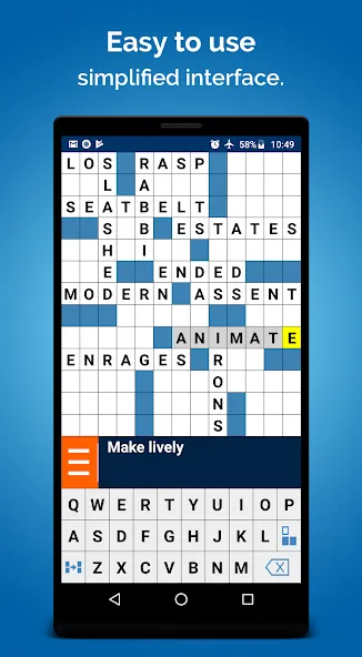 Crossword Puzzle (Кроссворд Пазл) МОД/Взлом [Деньги, Монеты и Меню MOD] Screenshot 1