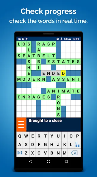 Crossword Puzzle (Кроссворд Пазл) МОД/Взлом [Деньги, Монеты и Меню MOD] Screenshot 2