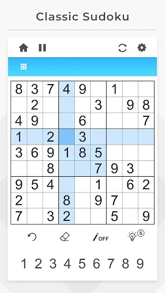 Sudoku - Offline Games МОД/Взлом [Деньги, Монеты и Меню MOD] Screenshot 1