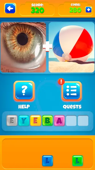 2 Pics 1Word. Offline Games МОД/Взлом [Меню, Бесконечные монеты и Открытые уровни] Screenshot 5
