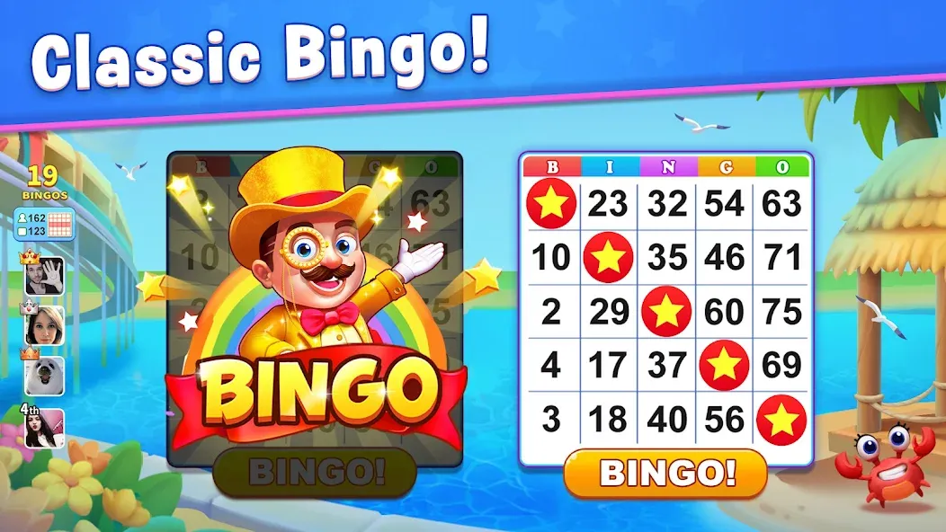 Bingo: Play Lucky Bingo Games (Бинго) МОД/Взлом [Много монет, Открытые уровни и Мега MOD] Screenshot 1