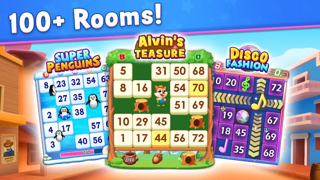 Bingo: Play Lucky Bingo Games (Бинго) МОД/Взлом [Много монет, Открытые уровни и Мега MOD] Screenshot 2