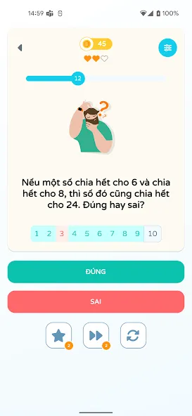 Chọn Đúng Sai — скриншот 2 Chọn Đúng Sai — скриншот 2