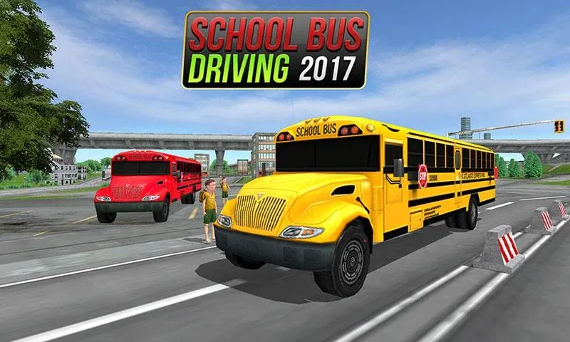 School Bus Driving Game МОД/Взлом [Меню, Бесконечные монеты и Открытые уровни] Screenshot 1
