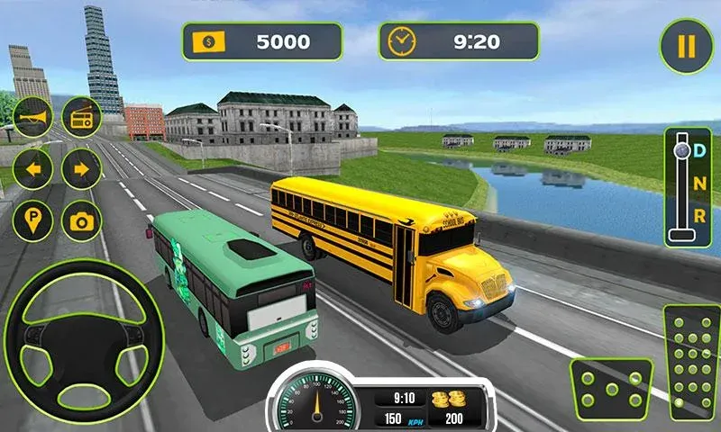 School Bus Driving Game МОД/Взлом [Меню, Бесконечные монеты и Открытые уровни] Screenshot 2