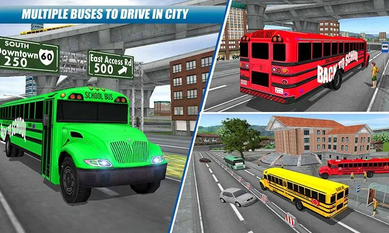 School Bus Driving Game МОД/Взлом [Меню, Бесконечные монеты и Открытые уровни] Screenshot 4