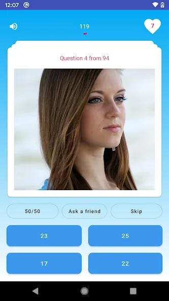 Quiz - Guess her age challenge МОД/Взлом [Меню, Бесконечные монеты и Открытые уровни] Screenshot 3
