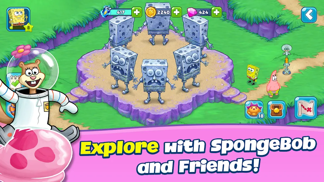 SpongeBob Adventures: In A Jam (Спанч Боб приключения) МОД/Взлом [Много денег, Монет и Все открыто] Screenshot 3