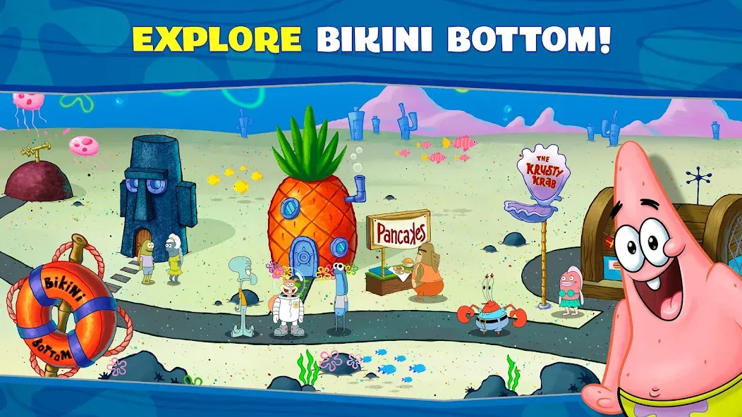 SpongeBob: Krusty Cook-Off МОД/Взлом [Деньги, Монеты и Меню MOD] Screenshot 4