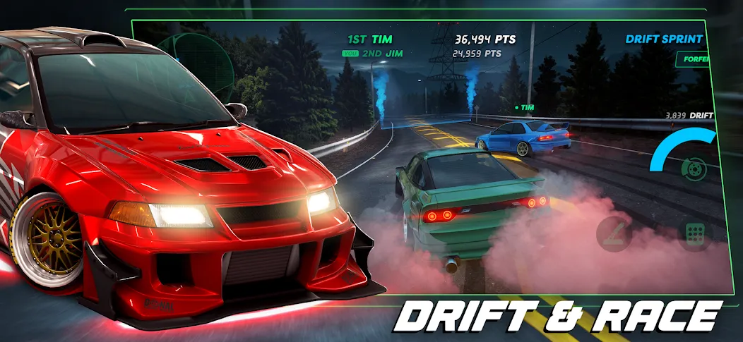Static Shift Racing (Статик Шифт Рейсинг) МОД/Взлом [Деньги, Монеты и Меню MOD] Screenshot 1