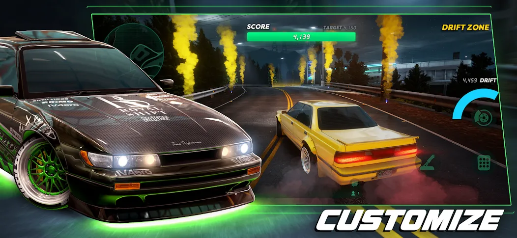 Static Shift Racing (Статик Шифт Рейсинг) МОД/Взлом [Деньги, Монеты и Меню MOD] Screenshot 2