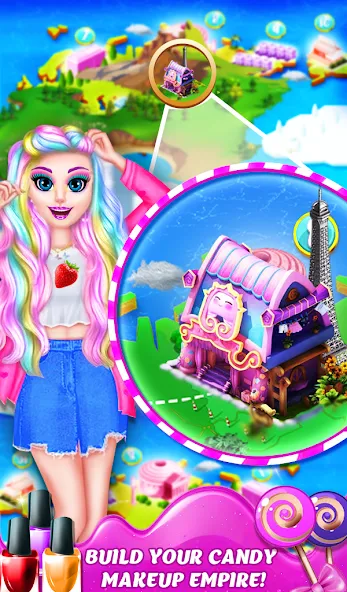 DIY Candy Makeup-Beauty Salon (ДИУАИ Мейкап) МОД/Взлом [Бесконечные деньги, Монеты и Мега MOD] Screenshot 4